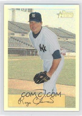 2002 Bowman Heritage - Chrome Refractors #13BHC - Roger Clemens /350