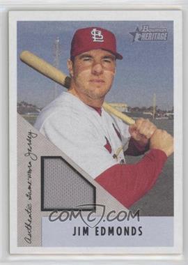 2002 Bowman Heritage - Relics #BH-JE - Jim Edmonds