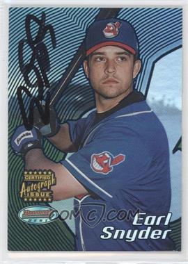 2002 Bowman's Best - [Base] - Blue #175 - Autograph - Earl Snyder