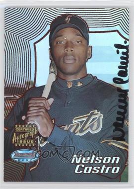 2002 Bowman's Best - [Base] - Red #156 - Autograph - Nelson Castro