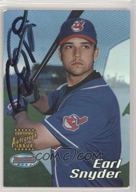 2002 Bowman's Best - [Base] #175 - Autograph - Earl Snyder [EX to NM]