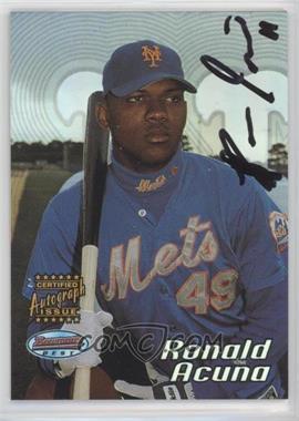 2002 Bowman's Best - [Base] #179 - Autograph - Ronald Acuna