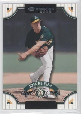 2002 Donruss - [Base] - Samples Silver #110 - Mark Mulder