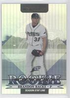 Rated Rookie - Brandon Backe #/39