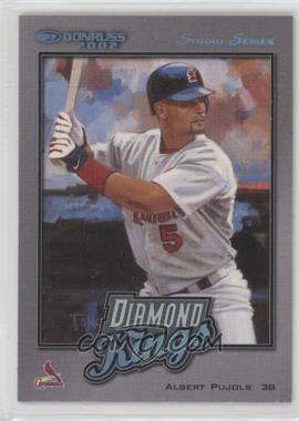 2002 Donruss - Diamond Kings Inserts - Studio Series #DK-17 - Albert Pujols /250