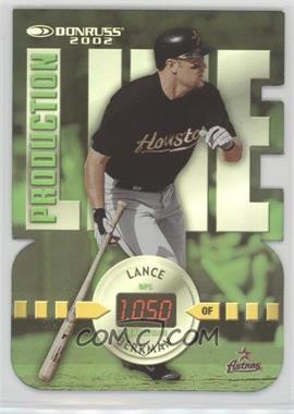 2002 Donruss - Production Line - Die-Cut #PL-47 - Lance Berkman /100