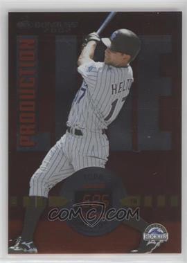 2002 Donruss - Production Line #PL-24 - Todd Helton /685