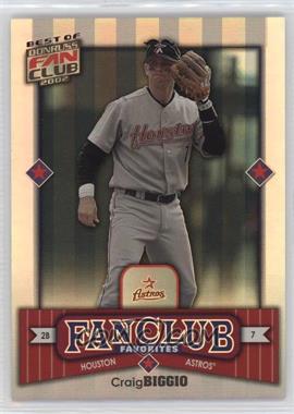 2002 Donruss Best of Fan Club - [Base] #265 - Craig Biggio /2025