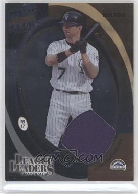 2002 Donruss Best of Fan Club - League Leaders - Materials #LL-25 - Todd Helton /175