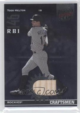 2002 Donruss Best of Fan Club - Master Craftsmen Game-Used Bat #C2 - Todd Helton /150