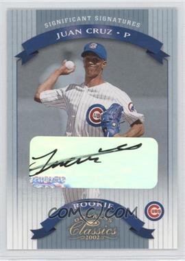 2002 Donruss Classics - Significant Signatures #101 - Juan Cruz /400