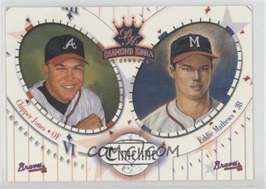 2002 Donruss Diamond Kings - Timeline #TL-7 - Chipper Jones, Eddie Mathews