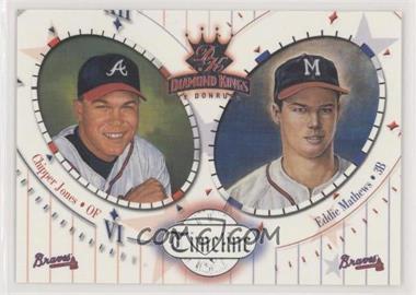 2002 Donruss Diamond Kings - Timeline #TL-7 - Chipper Jones, Eddie Mathews