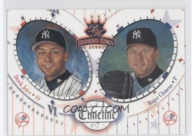 2002 Donruss Diamond Kings - Timeline #TL-9 - Derek Jeter, Roger Clemens