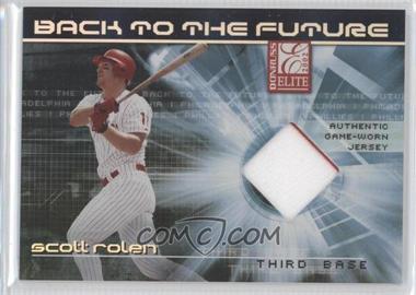 2002 Donruss Elite - Back to the Future - Threads #BF-1 - Scott Rolen, Marlon Byrd /50