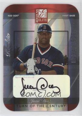 2002 Donruss Elite - [Base] - Turn of the Century Die-Cut Autographs #179 - Juan Diaz /150