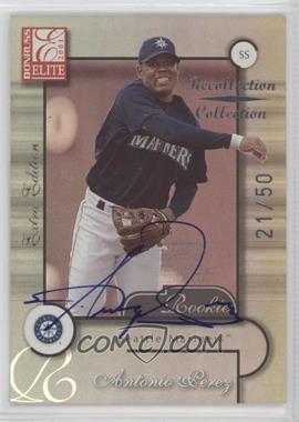 2002 Donruss Elite - Recollection Collection Buyback Autographs #209 - Antonio Perez /50