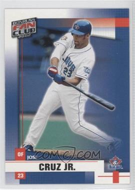 2002 Donruss Fan Club - [Base] #127 - Jose Cruz Jr.