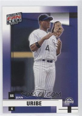 2002 Donruss Fan Club - [Base] #148 - Juan Uribe