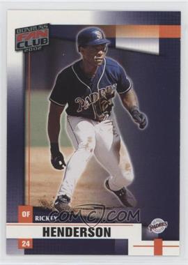 2002 Donruss Fan Club - [Base] #68 - Rickey Henderson