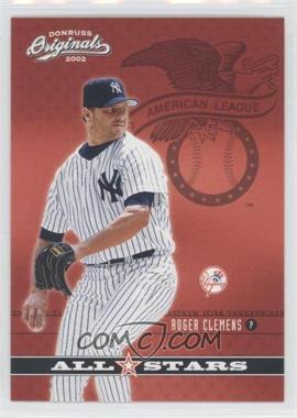 2002 Donruss Originals - All Stars #AS-11 - Roger Clemens