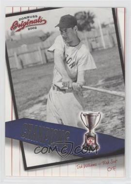 2002 Donruss Originals - Champions #C-15 - Ted Williams /800