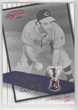 2002 Donruss Originals - Champions #C-17 - Lou Boudreau /800