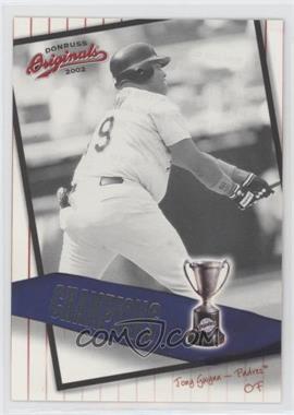 2002 Donruss Originals - Champions #C-6 - Tony Gwynn /800