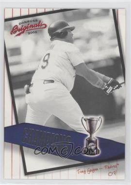 2002 Donruss Originals - Champions #C-6 - Tony Gwynn /800