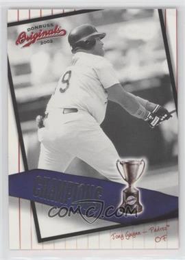 2002 Donruss Originals - Champions #C-6 - Tony Gwynn /800