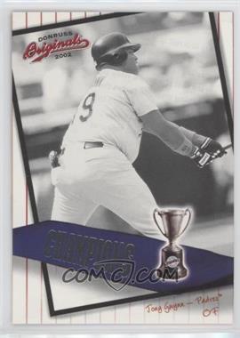 2002 Donruss Originals - Champions #C-6 - Tony Gwynn /800