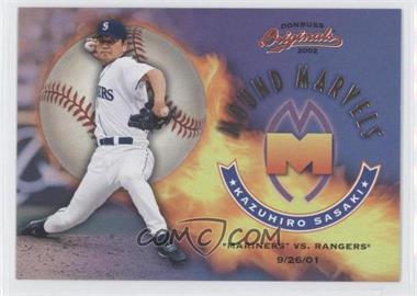 2002 Donruss Originals - Mound Marvels #MM-9 - Kazuhiro Sasaki