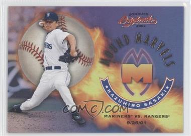 2002 Donruss Originals - Mound Marvels #MM-9 - Kazuhiro Sasaki