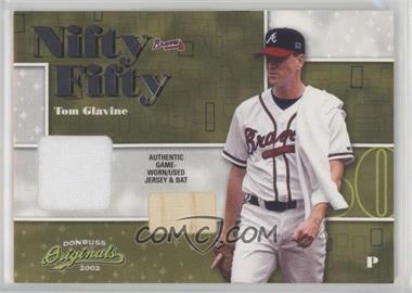 2002 Donruss Originals - Nifty Fifty - Combos #NF-11 - Tom Glavine /50 [EX to NM]