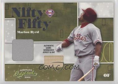 2002 Donruss Originals - Nifty Fifty - Combos #NF-22 - Marlon Byrd /50 [EX to NM]