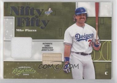2002 Donruss Originals - Nifty Fifty - Combos #NF-39 - Mike Piazza /50