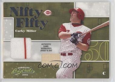 2002 Donruss Originals - Nifty Fifty - Combos #NF-6 - Corky Miller /50