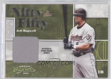 2002 Donruss Originals - Nifty Fifty - Jerseys/Bases #NF-18 - Jeff Bagwell /50