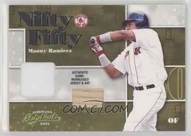 2002 Donruss Originals - Nifty Fifty - Jerseys/Bases #NF-41 - Manny Ramirez /50 [EX to NM]