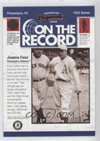 Jimmie Foxx (Babe Ruth pictured as well) #/800