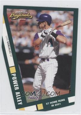 2002 Donruss Originals - Power Alley - Die-Cut #PA-4 - Luis Gonzalez /100