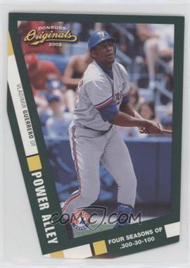 2002 Donruss Originals - Power Alley - Die-Cut #PA-7 - Vladimir Guerrero /100