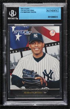 2002 Donruss Studio - [Base] - National Convention Embossing #109 - Mariano Rivera /5 [BGS Authentic]