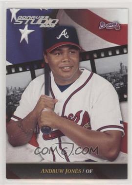 2002 Donruss Studio - [Base] - National Convention Embossing #156 - Andruw Jones /5 [Noted]