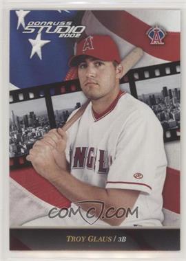 2002 Donruss Studio - [Base] - National Convention Embossing #17 - Troy Glaus /5 [Noted]