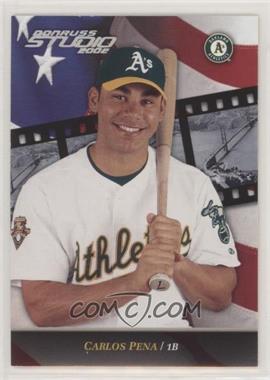 2002 Donruss Studio - [Base] - National Convention Embossing #190 - Carlos Pena /5 [Noted]