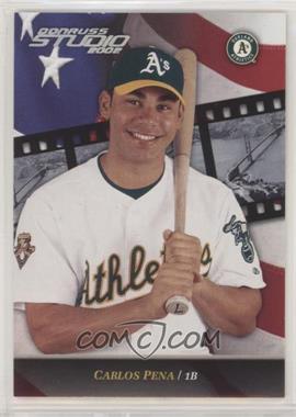 2002 Donruss Studio - [Base] - National Convention Embossing #190 - Carlos Pena /5 [Noted]