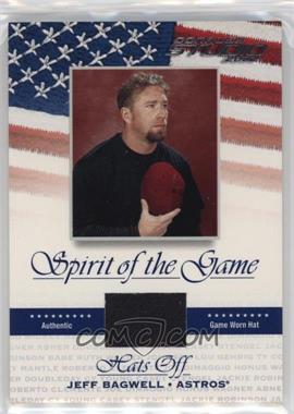 2002 Donruss Studio - Spirit of the Game - Hats Off #SG-45 - Jeff Bagwell /100 [EX to NM]
