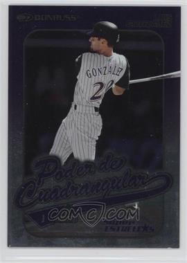 2002 Donruss Super Estrellas - Poder de Cuadrangular #CP-10 - Luis Gonzalez