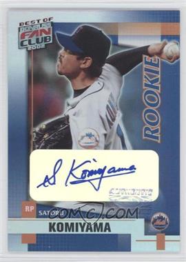 2002 Donruss The Rookies - Best of Fan Club Update - Autographs #211 - Satoru Komiyama